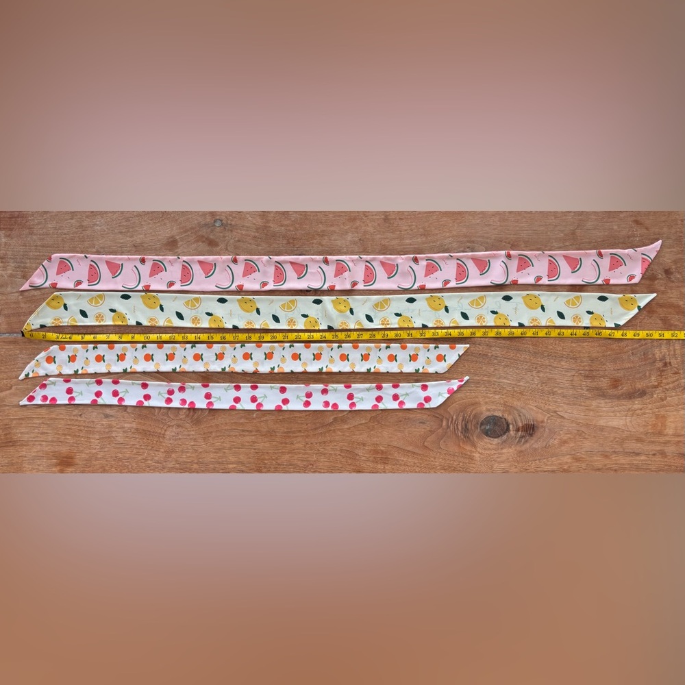 Fruit Ribbon Scarf - Lemon, Cherry, or Watermelon - Picture 8 of 11